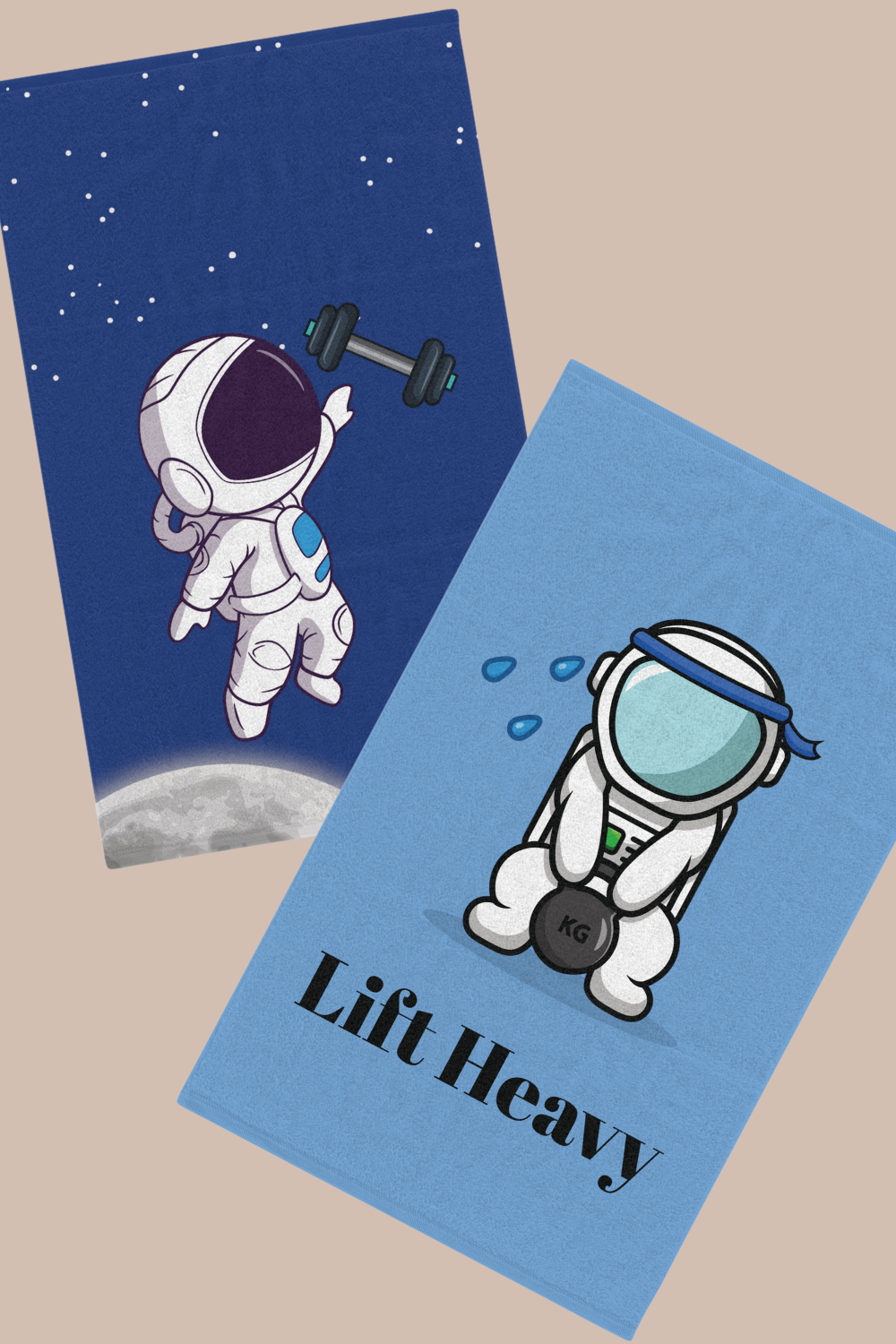 Funny towel Sport sweat towel for Space lover gift idea Astronaut theme gear weight lifting humor Practice towel for sport locker room towel