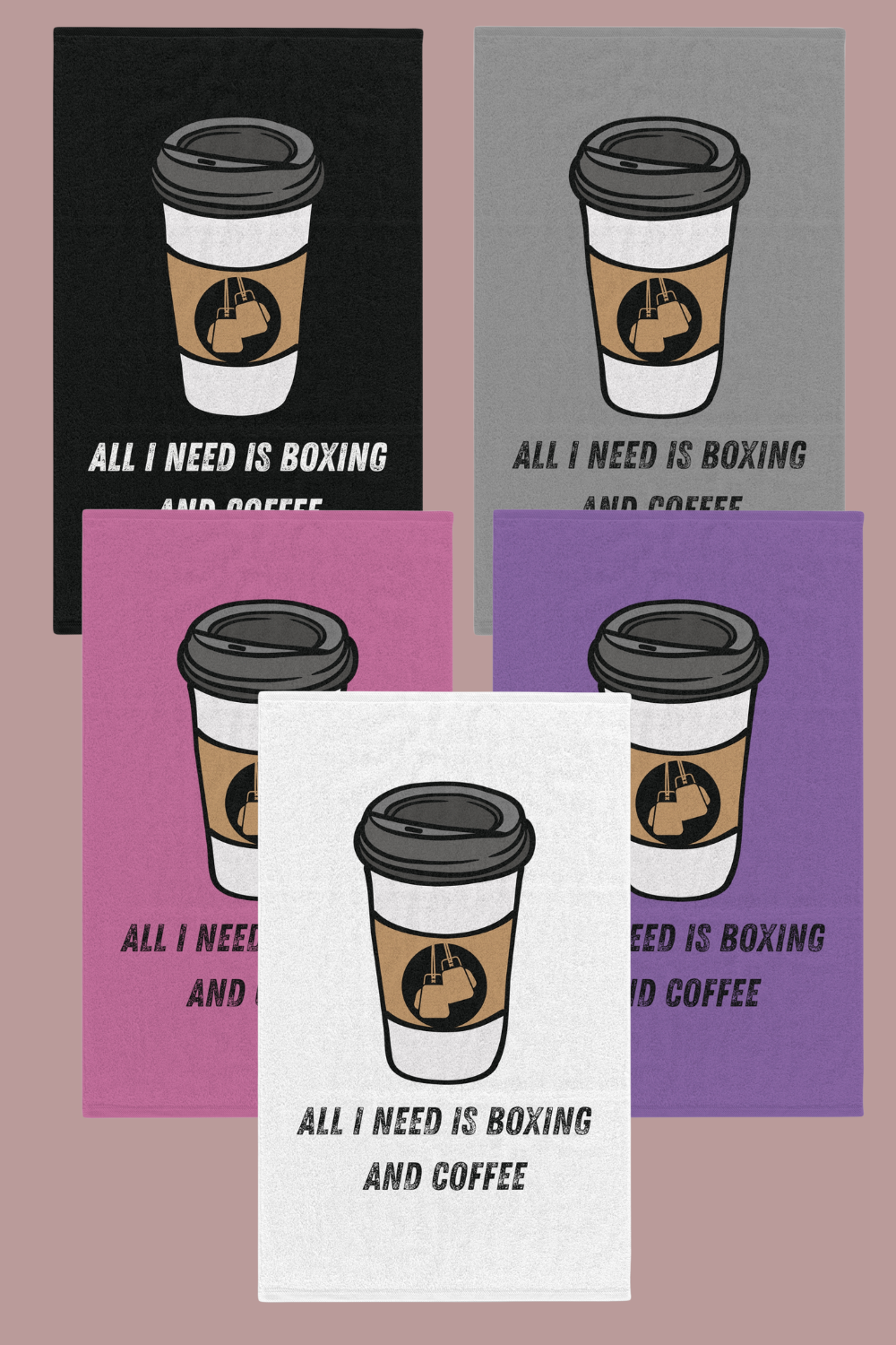 All I Need is Boxing and coffee Gym Towel Rally Towel, 11x18