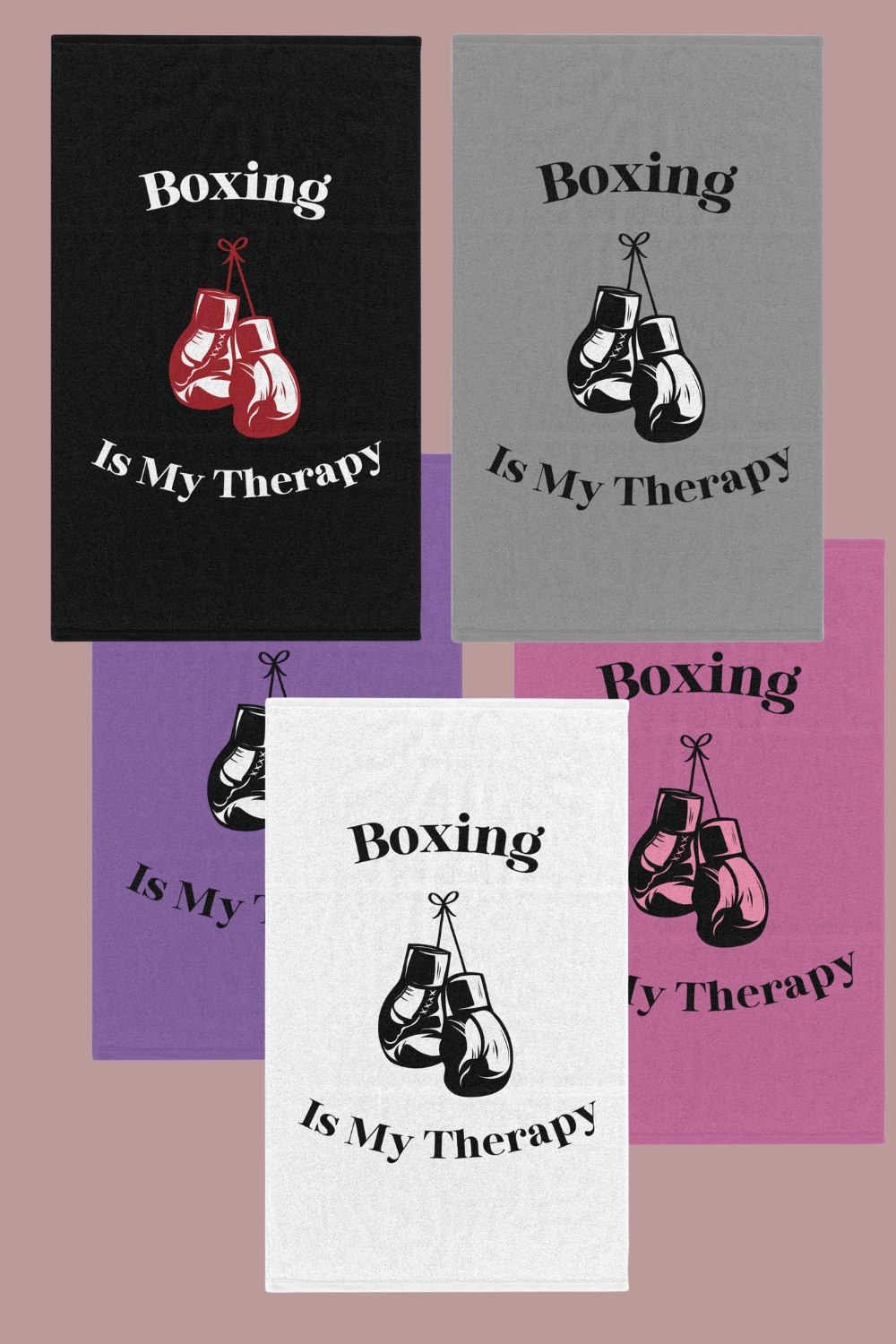 Boxing is my Therapy Gym Towel Rally Towel, 11x18 Boxing Gym Training towel