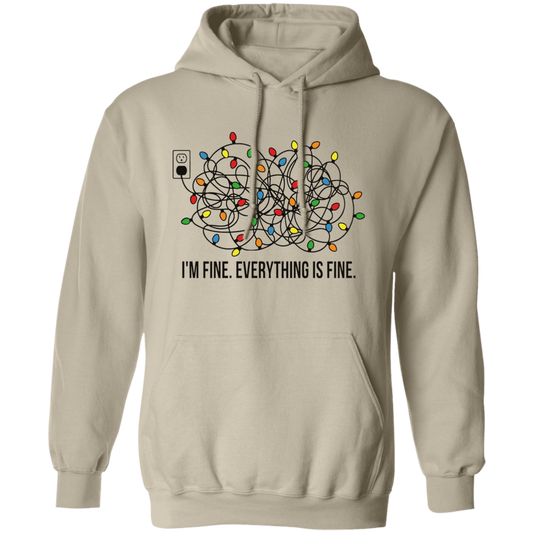 I'm fine Christmas lights Hoodie