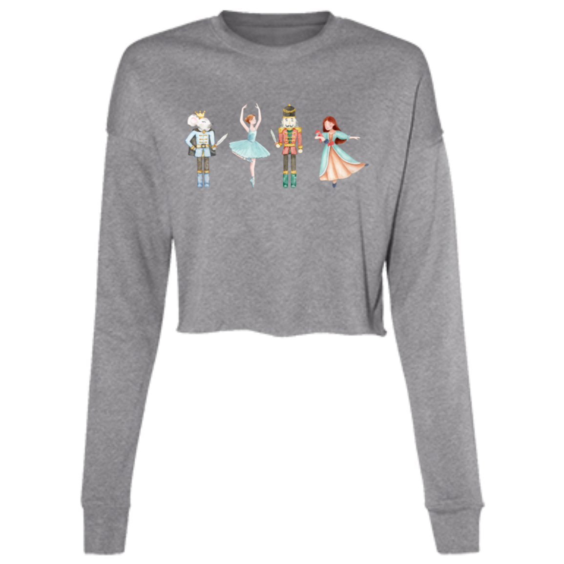 Nutcracker Ladies' Cropped Fleece Crew