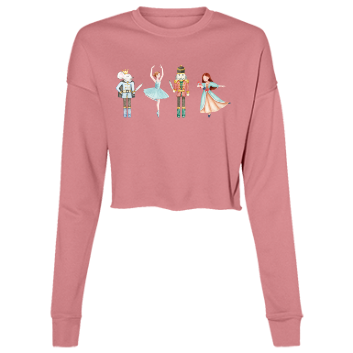 Nutcracker Ladies' Cropped Fleece Crew