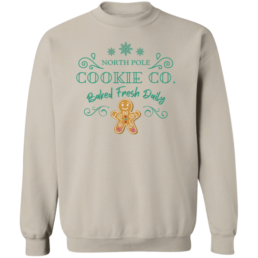 North Pole Cookie Co  Crewneck Pullover Sweatshirt