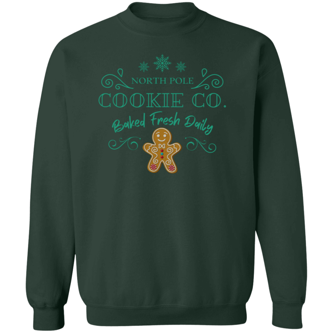 North Pole Cookie Co  Crewneck Pullover Sweatshirt