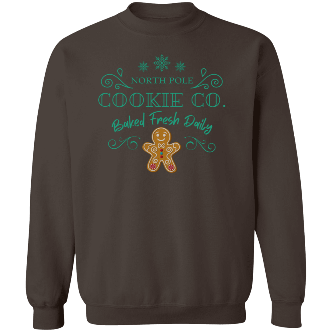 North Pole Cookie Co  Crewneck Pullover Sweatshirt