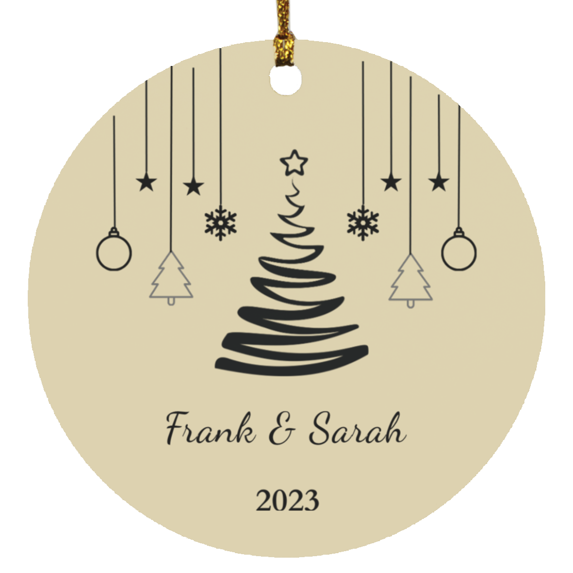 2023 Christmas Circle Ornament