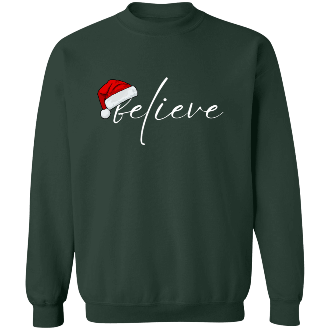 Believe Crewneck Pullover Sweatshirt