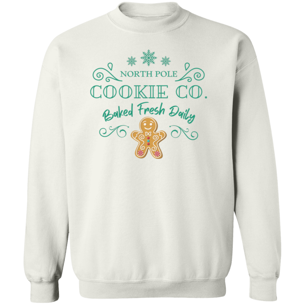 North Pole Cookie Co  Crewneck Pullover Sweatshirt