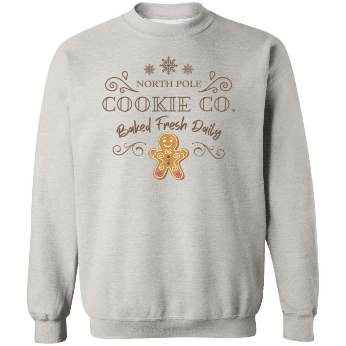 North Pole Cookie Co  Crewneck Pullover Sweatshirt