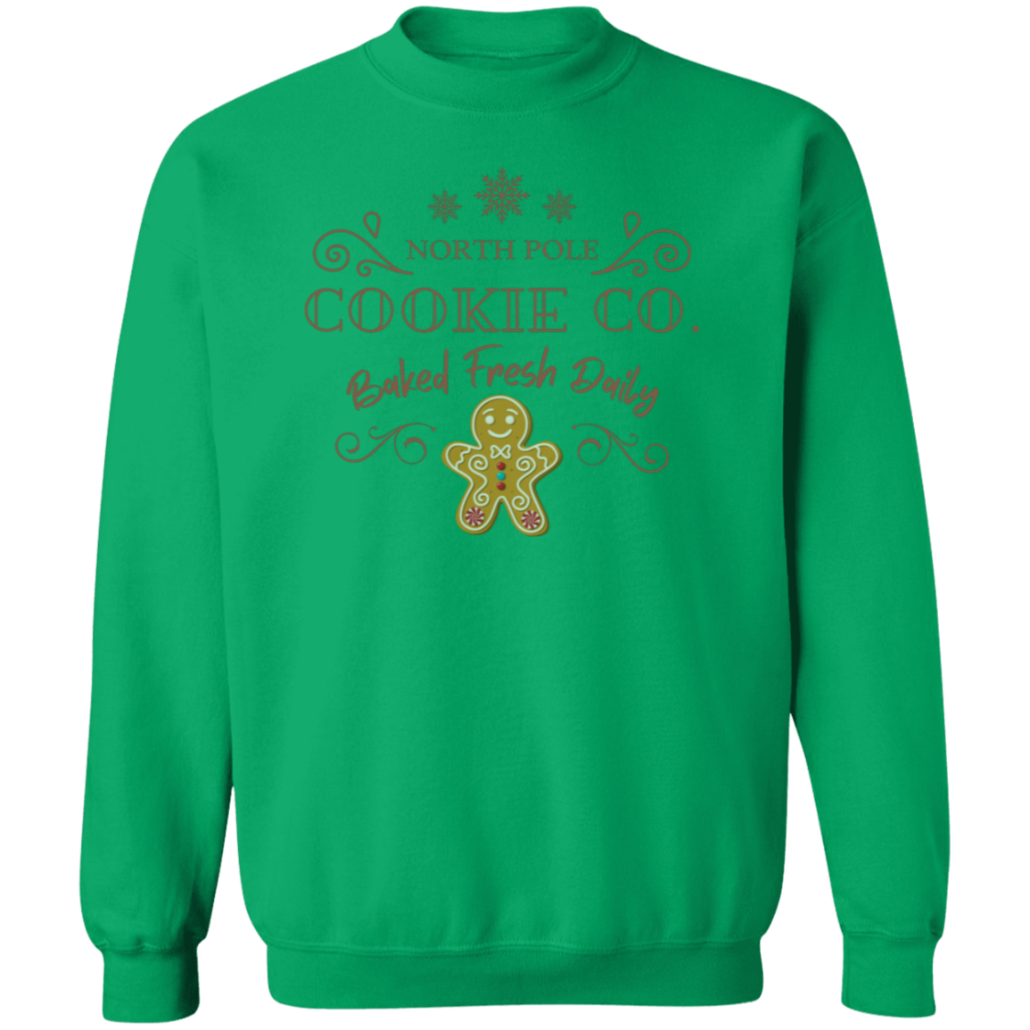 North Pole Cookie Co  Crewneck Pullover Sweatshirt