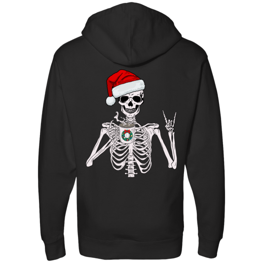 Holiday Skull Sweater Midweight Hooded Sweatshirt