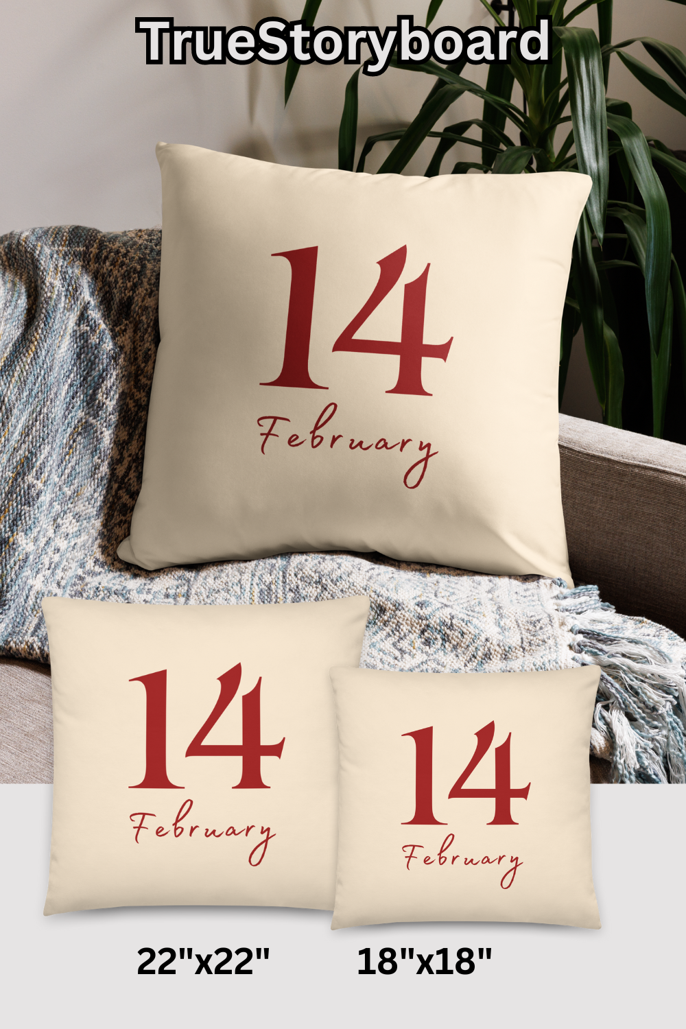 Feb 14th Throw Pillow for Valentines.