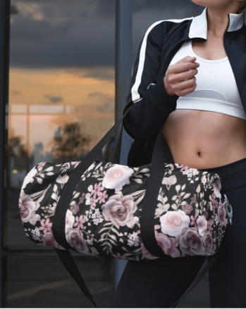 Floral Duffel Bag