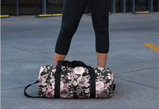 Floral Duffel Bag