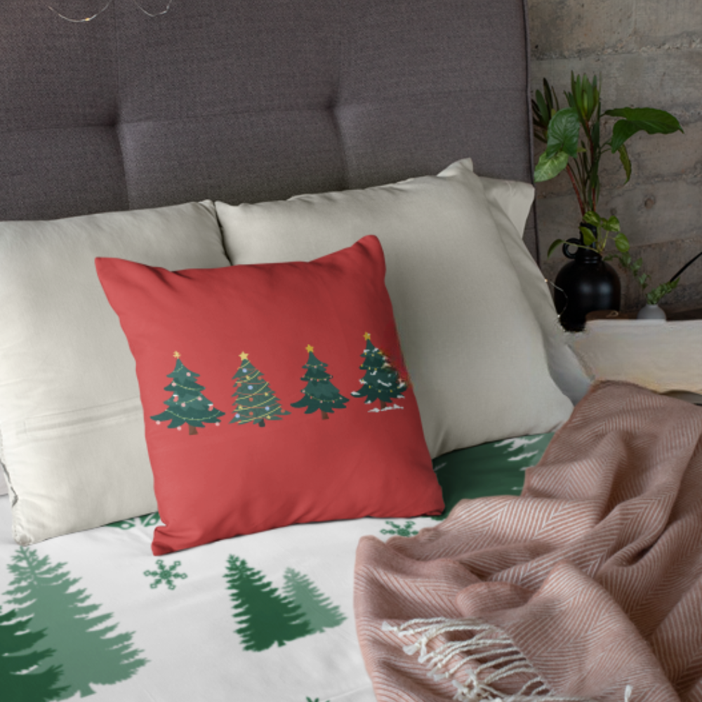 Fours Trees Medium Square Pillow