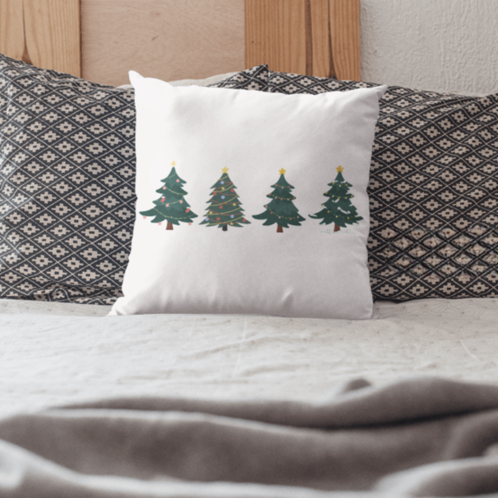 Fours Trees Medium Square Pillow