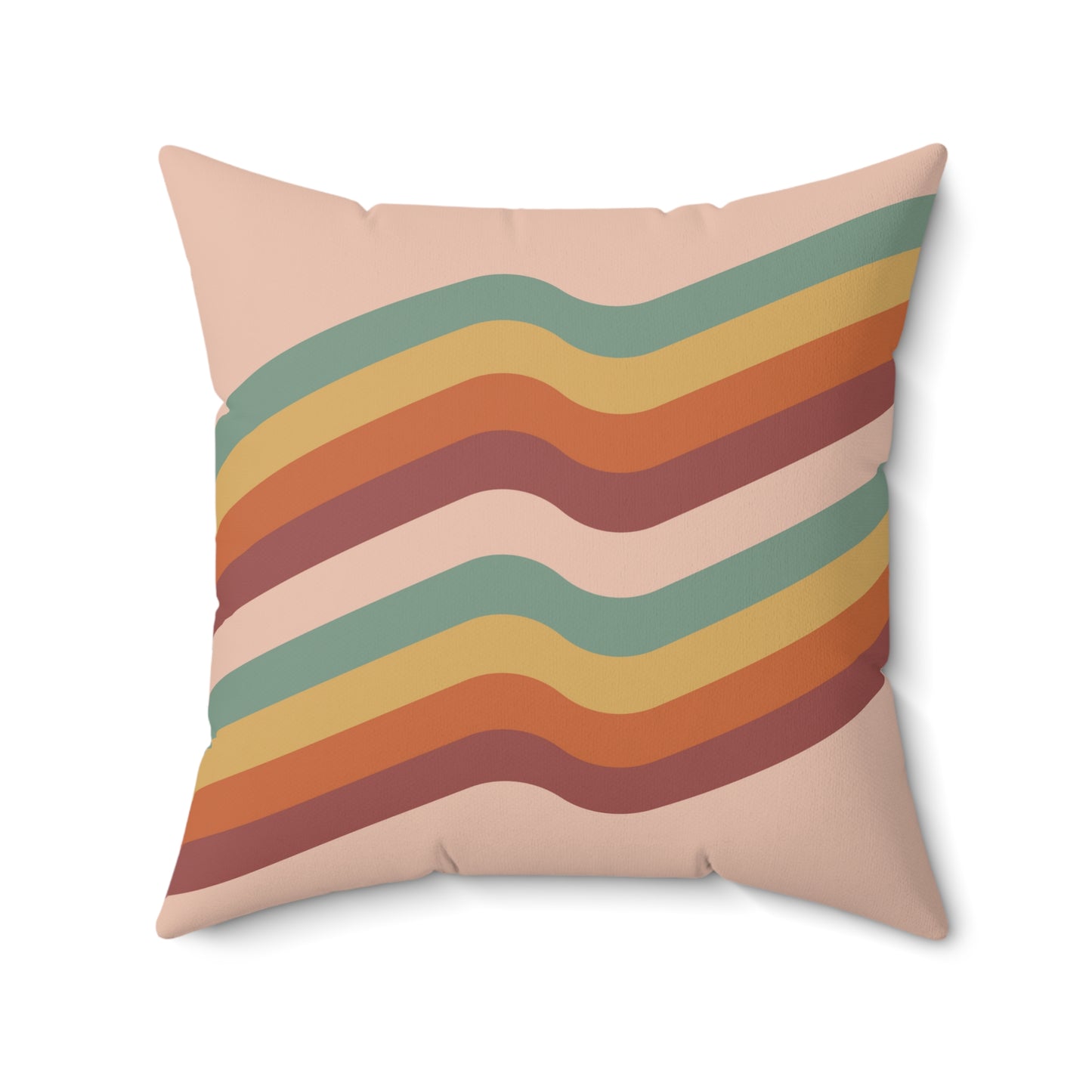 Retro Design Square Pillow, Groovy print throw pillows, Pillow with pillow cover