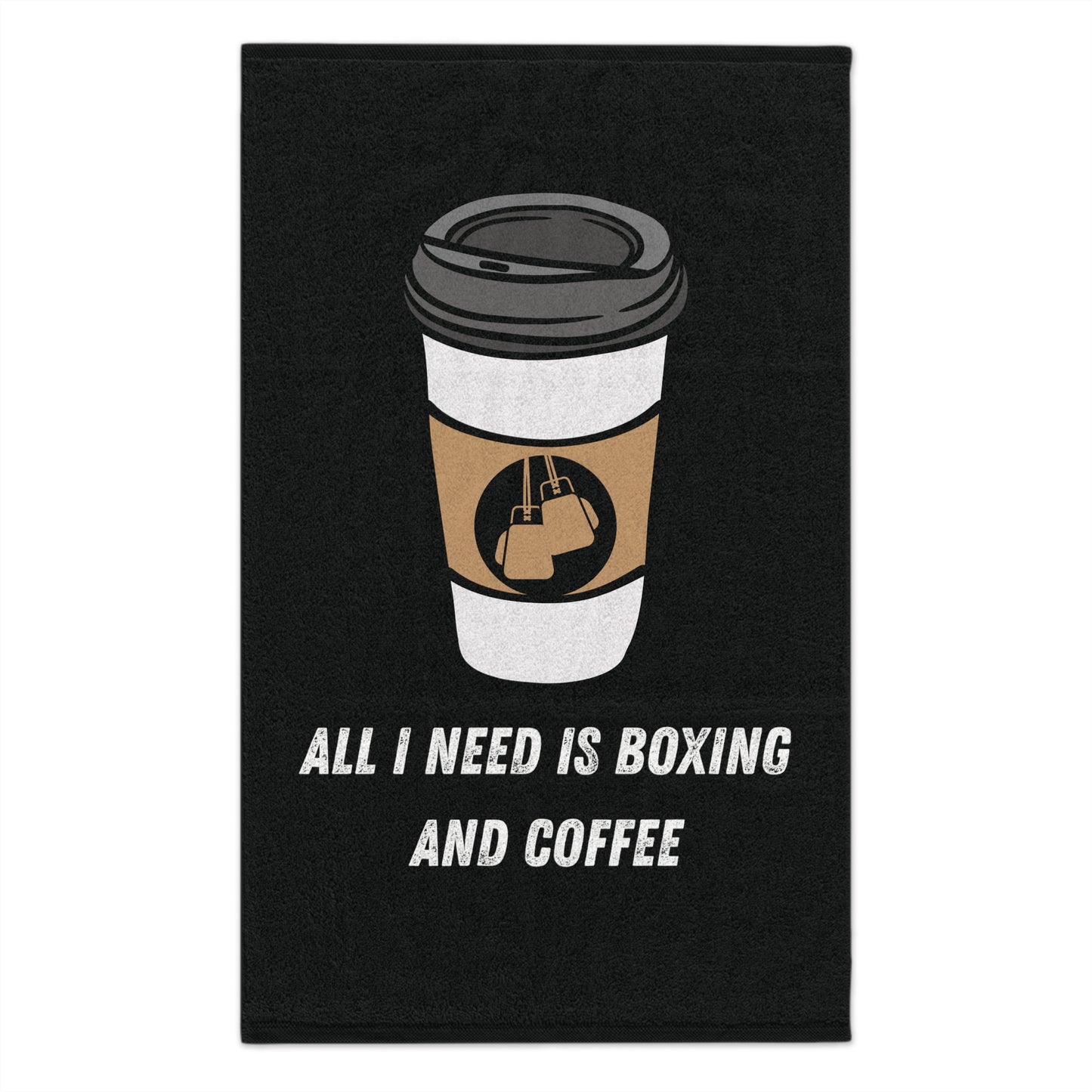 All I Need is Boxing and coffee Gym Towel Rally Towel, 11x18