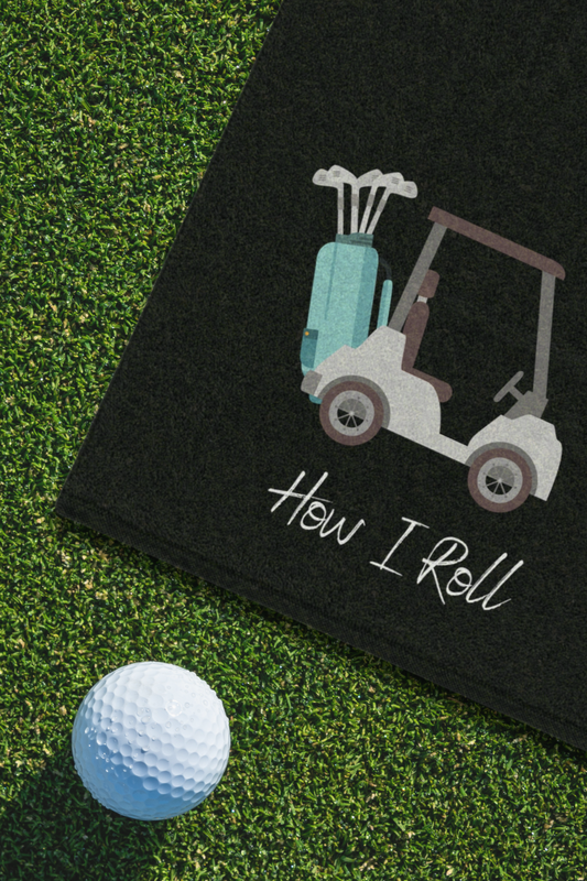 Golf Carts How I roll Golf Towel, 11x18