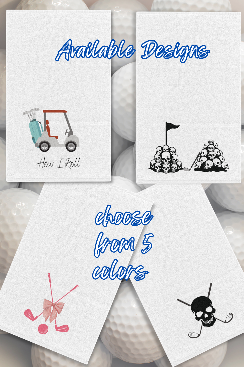 Golf Carts How I roll Golf Towel, 11x18