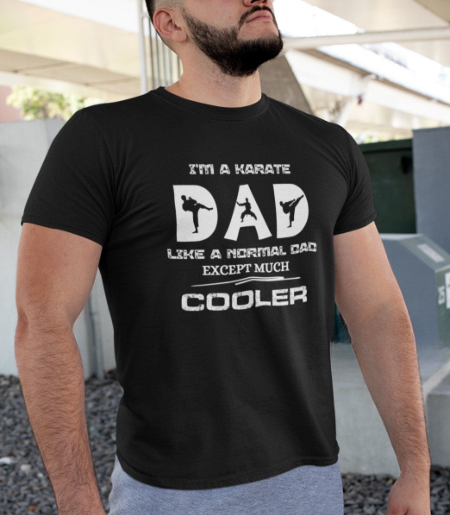 Karate Dad humor men's shirt