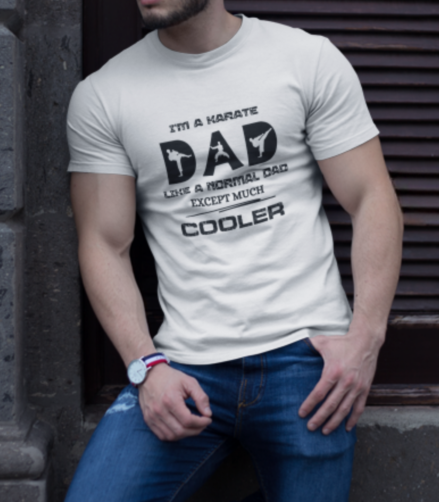 Karate Dad humor men's shirt