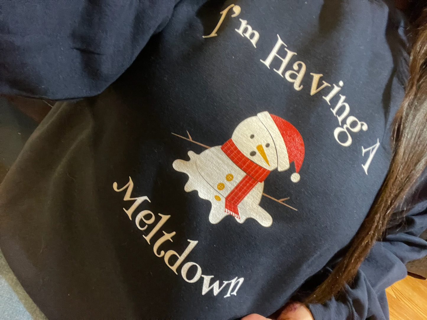 I'm having a meltdown Christmas Crew Neck Sweater pullover