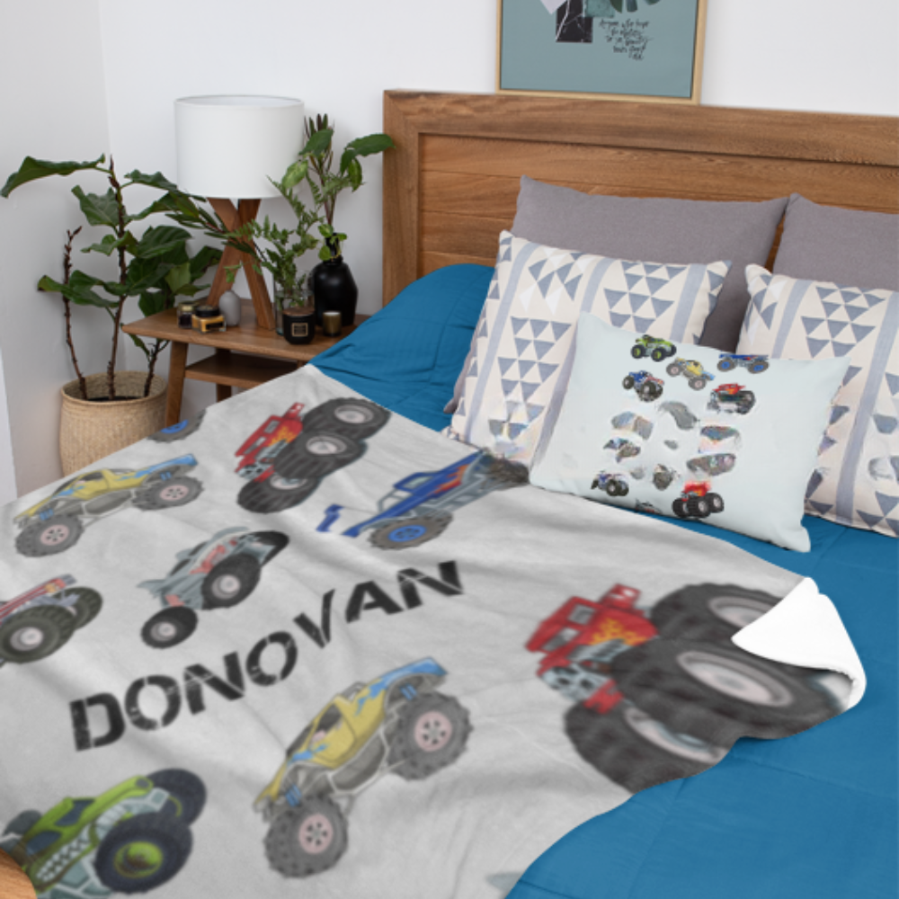 Truck Cozy Plush Fleece Blanket