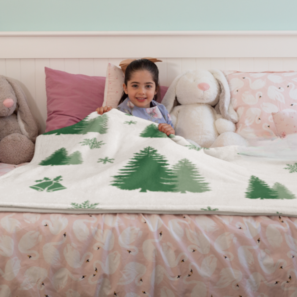 Pine Cozy Plush Fleece Blanket - 30x40 (Baby Blanket)