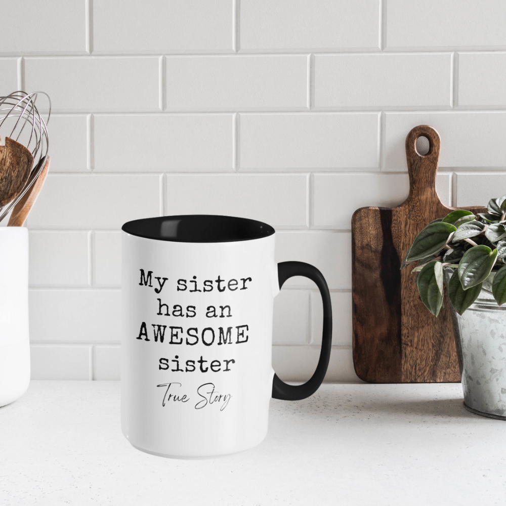 Awesome Sister 15oz Accent Mug