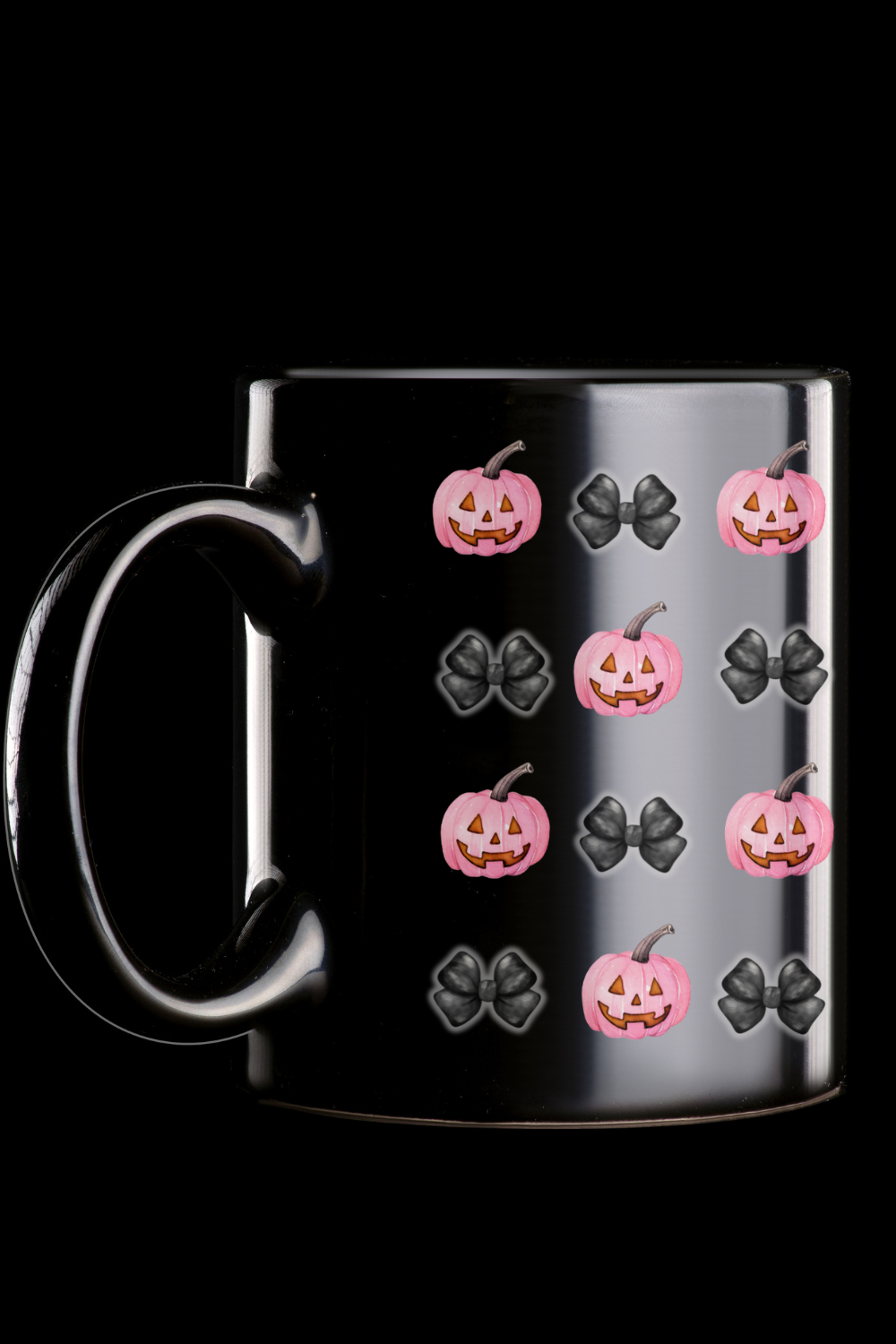 Pink Pumpkin Print Mug