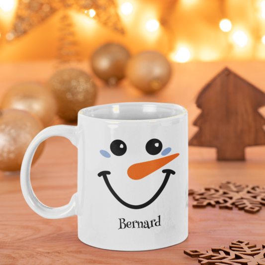 Snowman 11oz White Mug