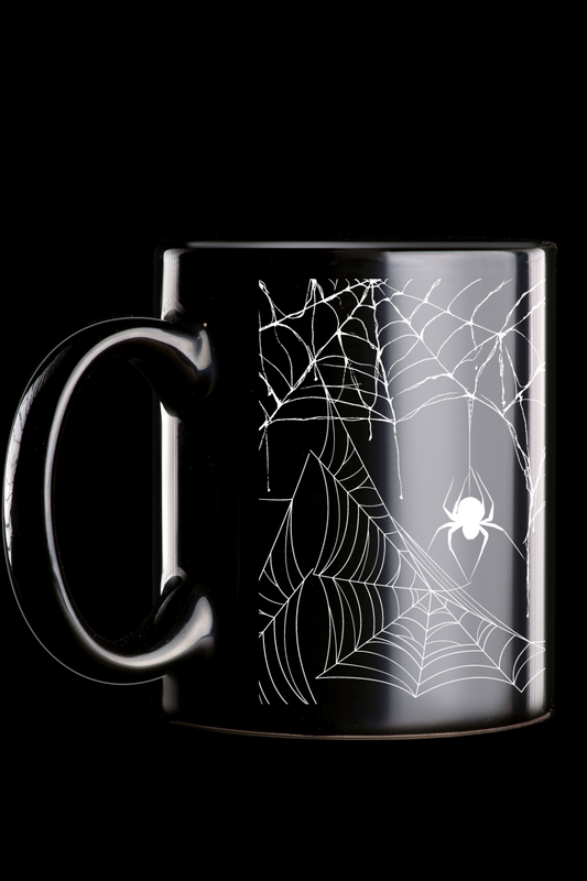 Spider Web Print Mug