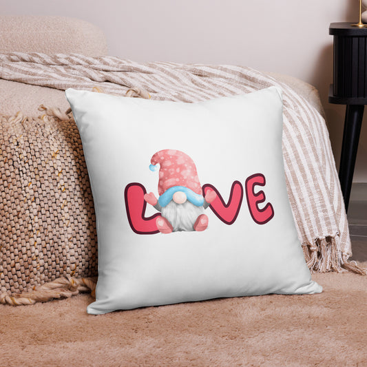 Love your Gnome Pillow, Square Throw pillows, Valentine pillow