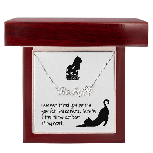 Your Friend Cat Name Necklace