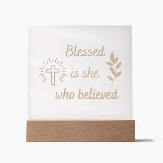 Blessed Square Plaque