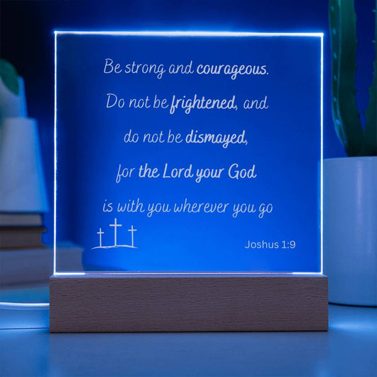 Be Strong Square Plaque