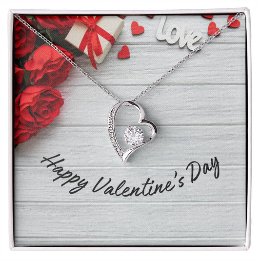 Happy Valentine's Day Forever Love Necklace