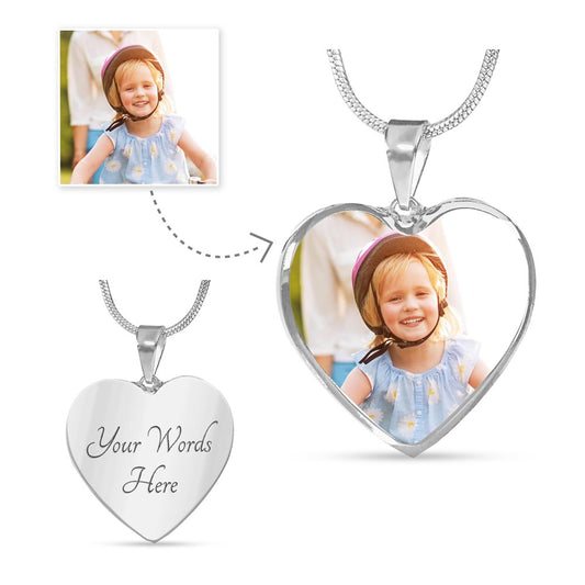 Photo Heart Pendent Necklace