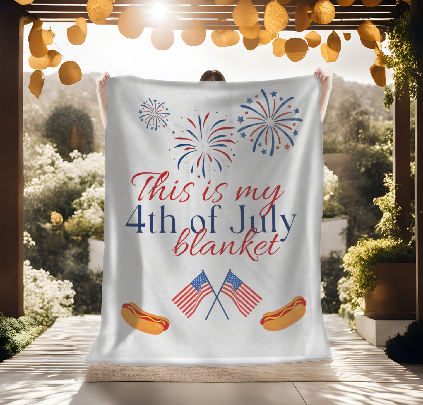 My 4th of July Blanket Velveteen Plush Blanket