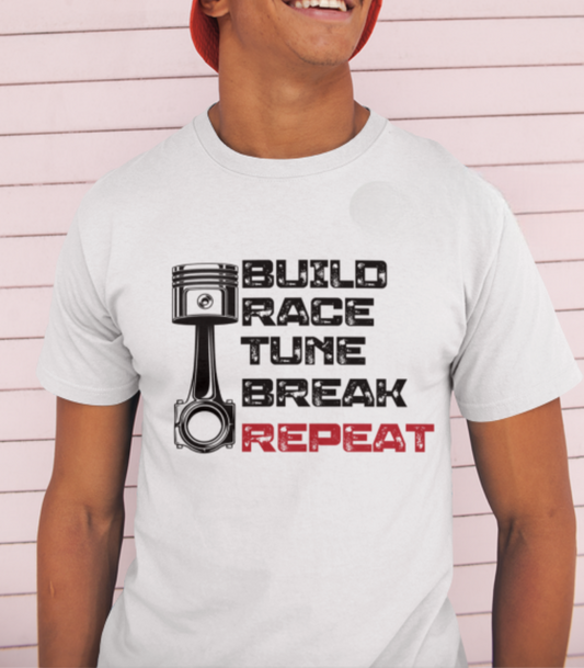 Build Race Repeat Car Guy Shirt