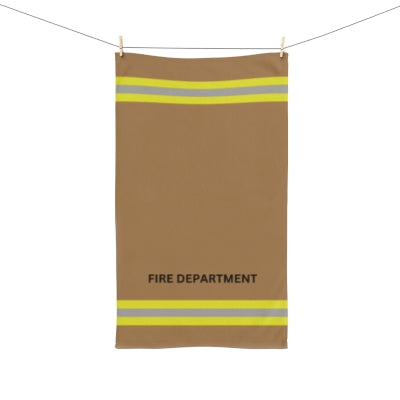 Fire Dept Theme Black Gym Towel 16"x28"